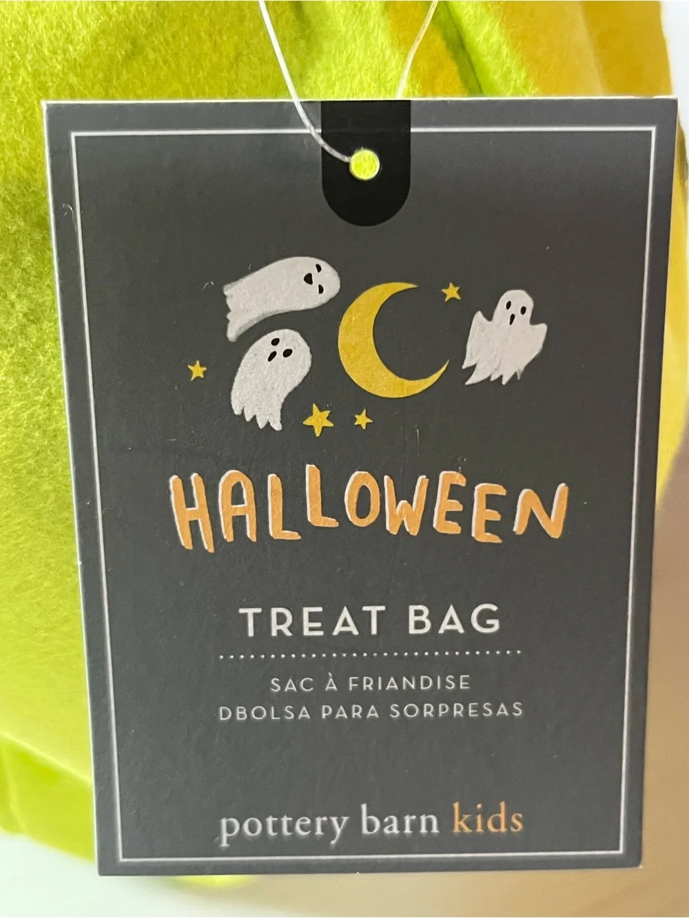Pottery Barn Alien Felt Kids Trick-or-Treat Bag